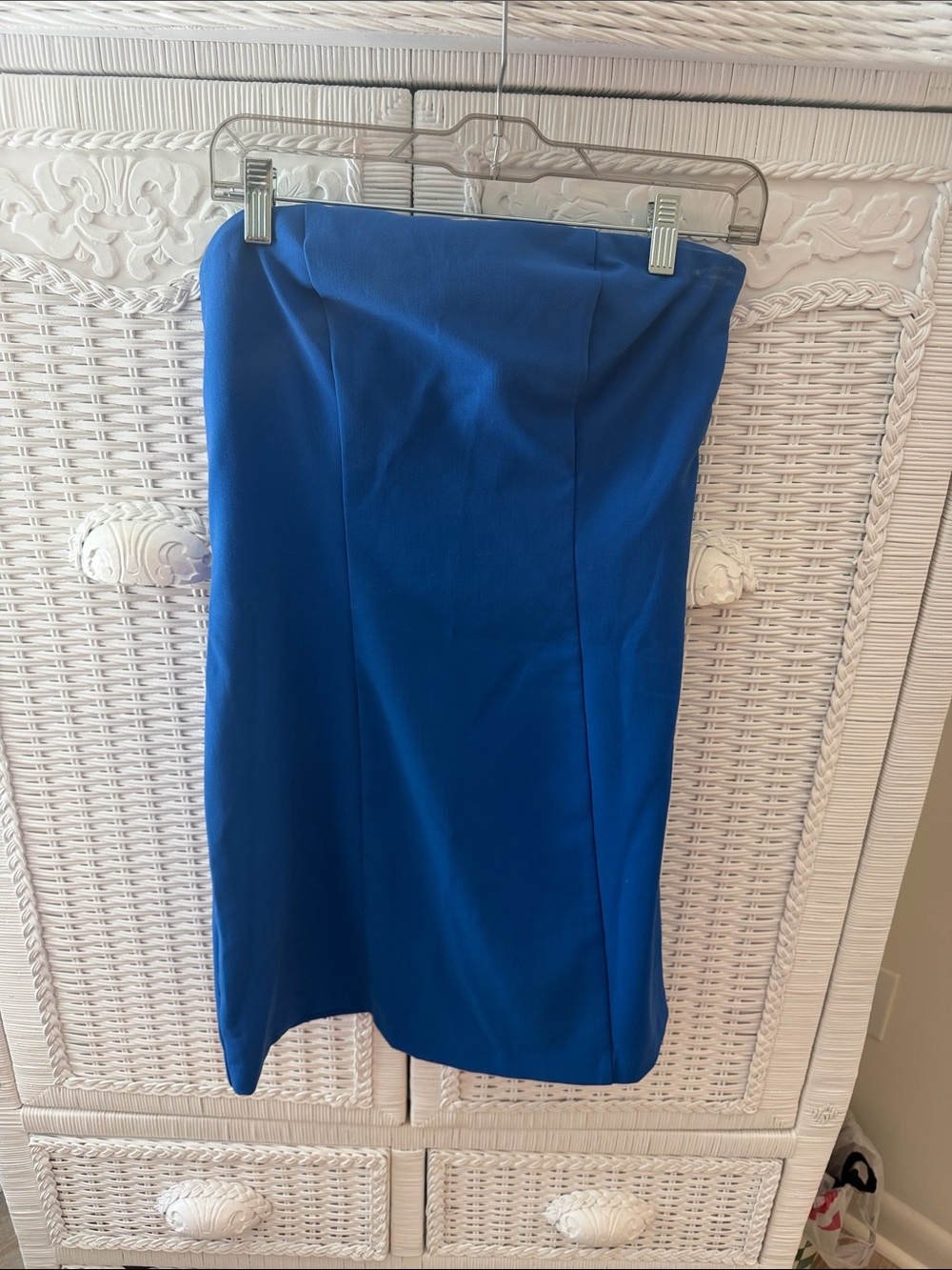 Women’s Blue Strapless Dress 8
